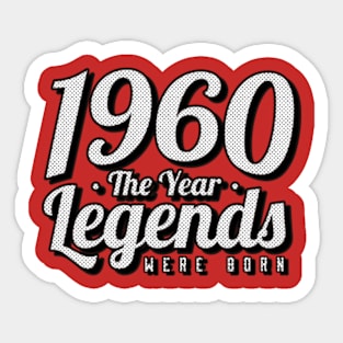 1960 Birth Year Sticker